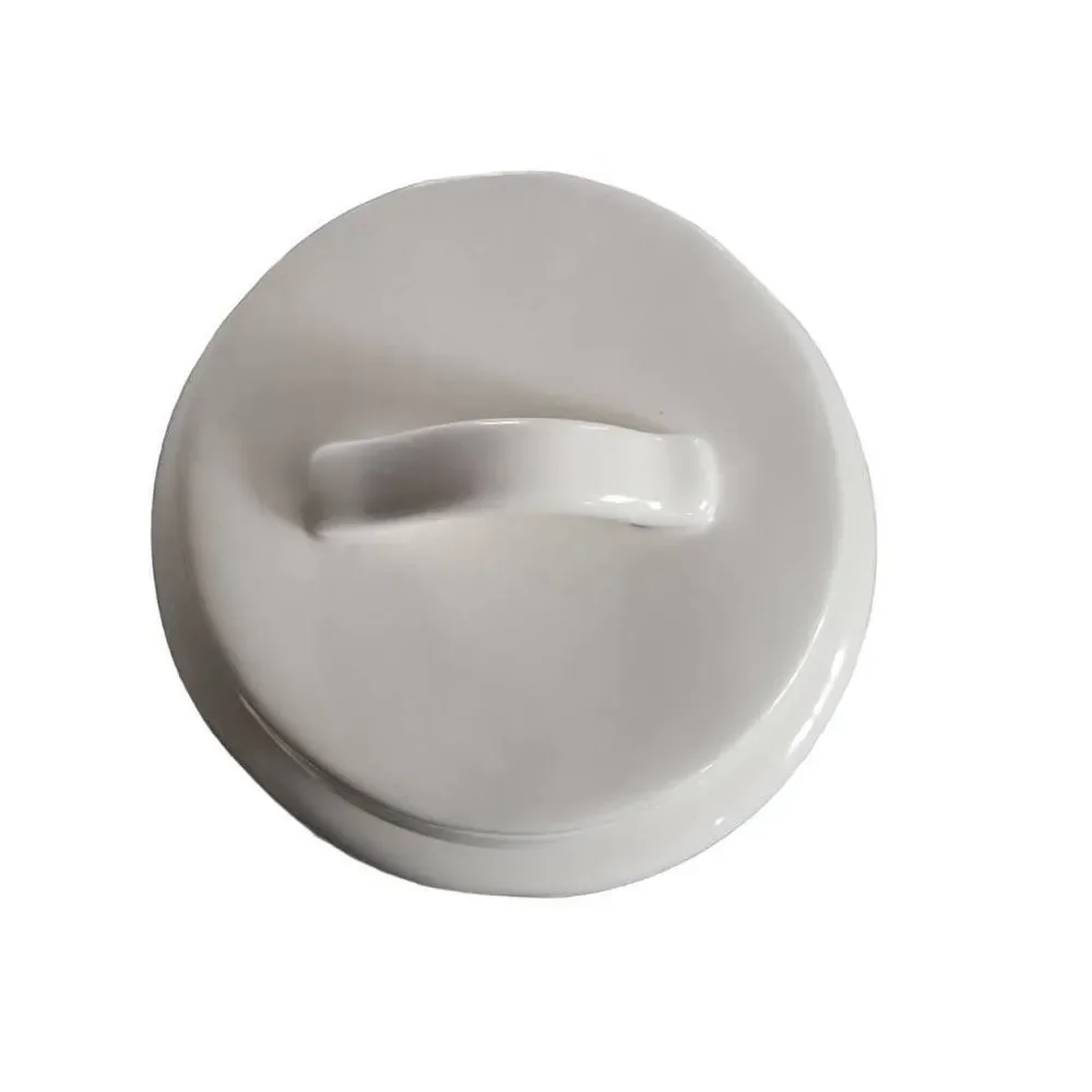 Rae Dunn White Black Ceramic Lidded Flour Canister Jar